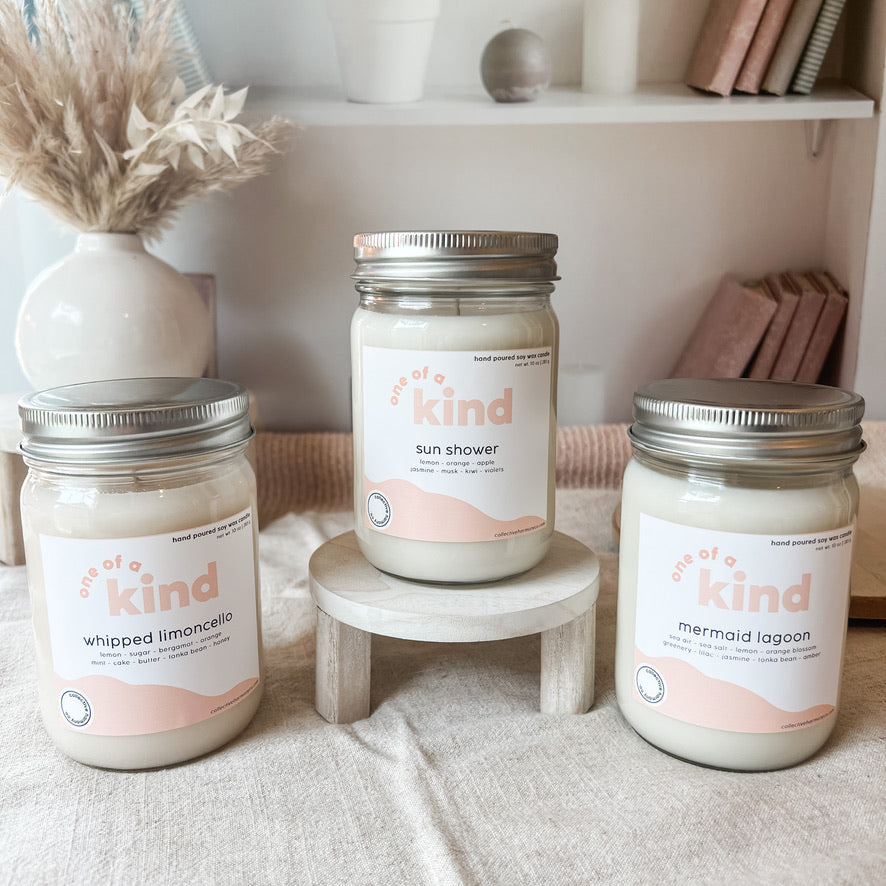 one of a kind soy candle