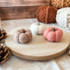 mini felt pumpkin