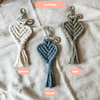 tassel heart keychain